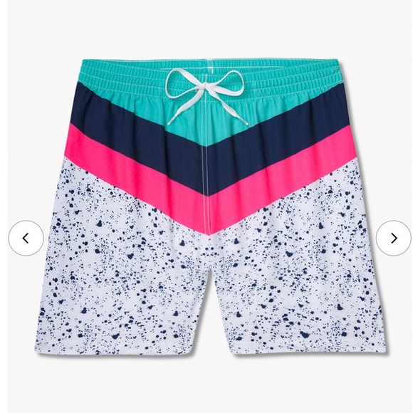 CHUBBIES The Aquatic Libations Trunks Size 2X Large 5.5” Summer colorful striped - Picture 5 of 12